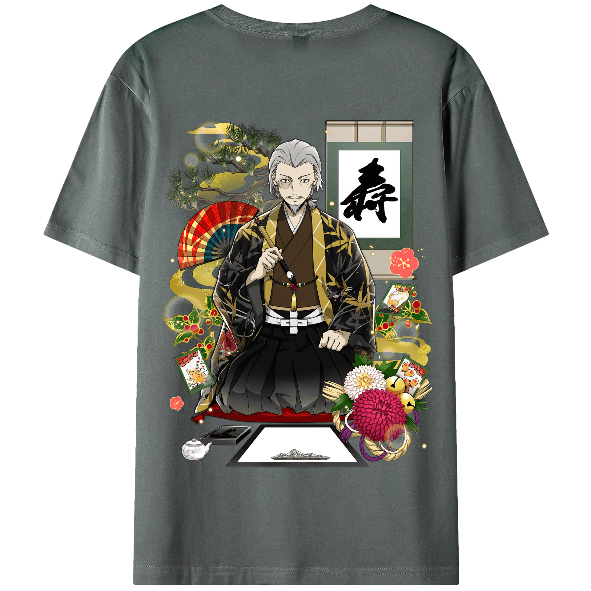 （画像用） 文豪ストレイドッグス Bungo Stray Dogs 綿100％半袖Tシャツ（背面プリント）